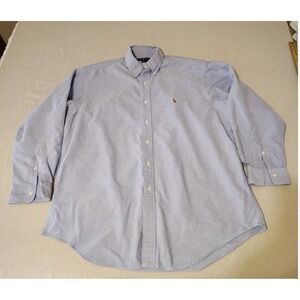 Ralph Lauren Yarmouth Button Down‎ Shirt Oxford Cotton Long Sleeve Mens 16 34 YY
